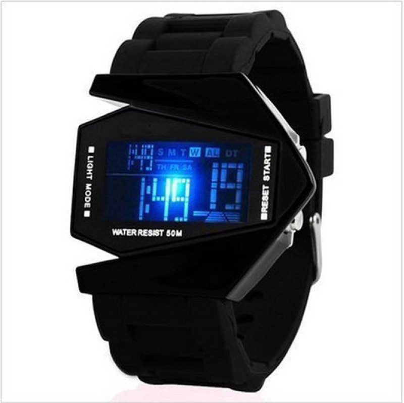 perfectretail Black Digital Fancy Shape Kids And Men nice looking Digital Watch  - For Boys