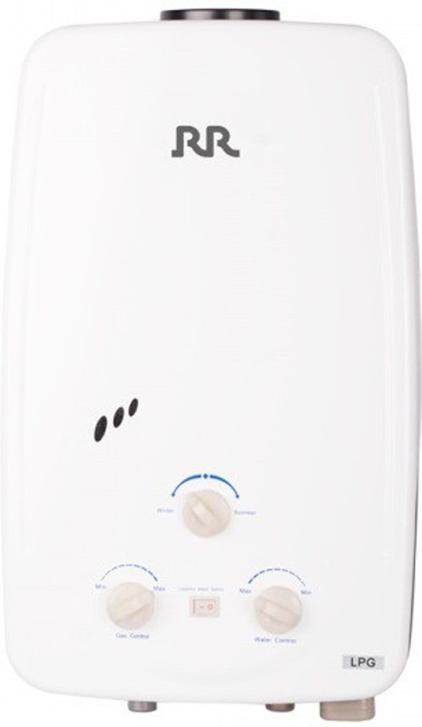 rr electric 6 L Instant Water Geyser (GAS WATER GEYSER, White)