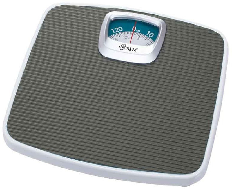 ATOM AL910 Analog Regular Size Platform Mechanical Health Monitor Scale With Max Capacity 130Kg Weighing Scale(Grey)