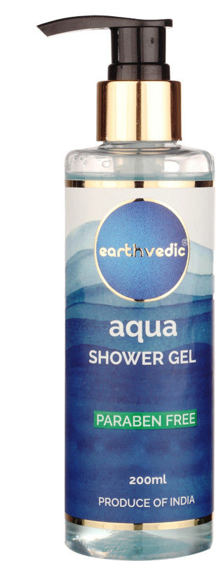 earthvedic Aqua Shower Gel - Paraben Free - 200ml(200 ml)