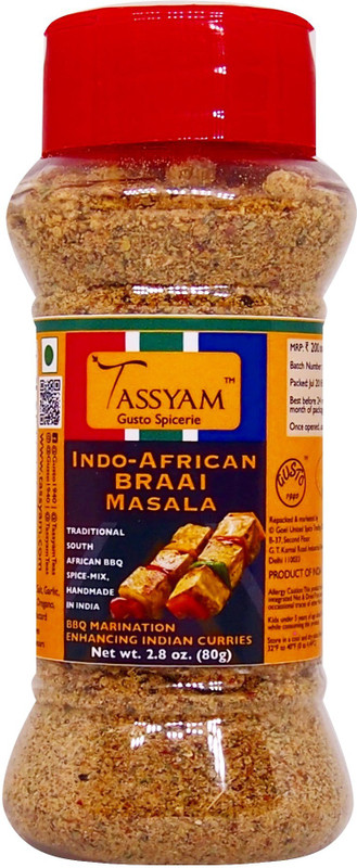 Tassyam BRAAI Indo African Seasoning 80g | Dispenser Bottle(80 g) Tassyam BRAAI Indo African Seasoning 80g | Dispenser Bottle(80 g)