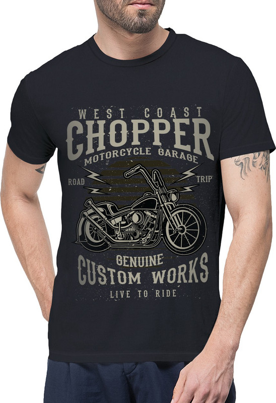 speedymonk Graphic Print Men Round Neck Black T-Shirt