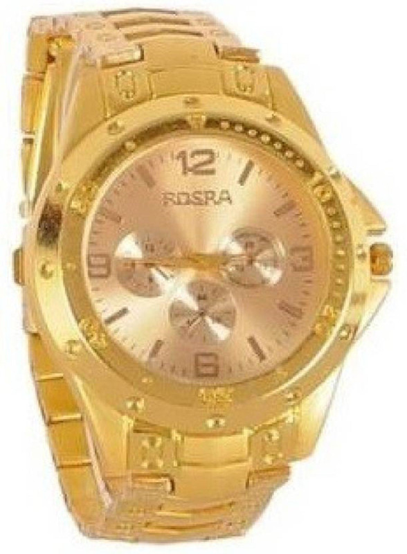 st rosra RA1999SM09 st rosra full gold Analog Watch  - For Men