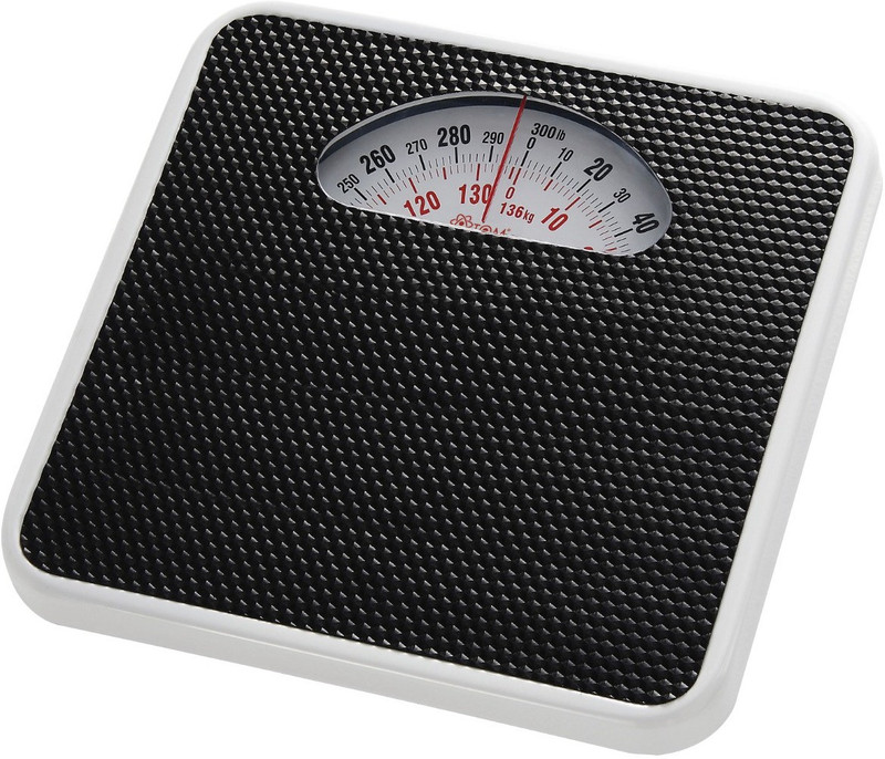ATOM AL940 Analog Large Size Metal Platform Mechanical Health Monitor Scale With Max Capacity 136Kg Weighing Scale(Black)