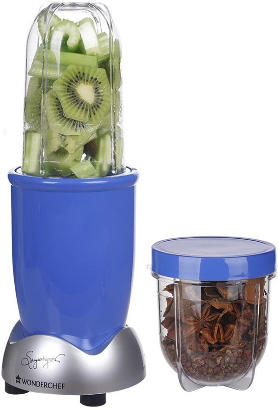 Wonderchef Nutri-blend Ultima 380 W Juicer Mixer Grinder(Blue, 2 Jars)
