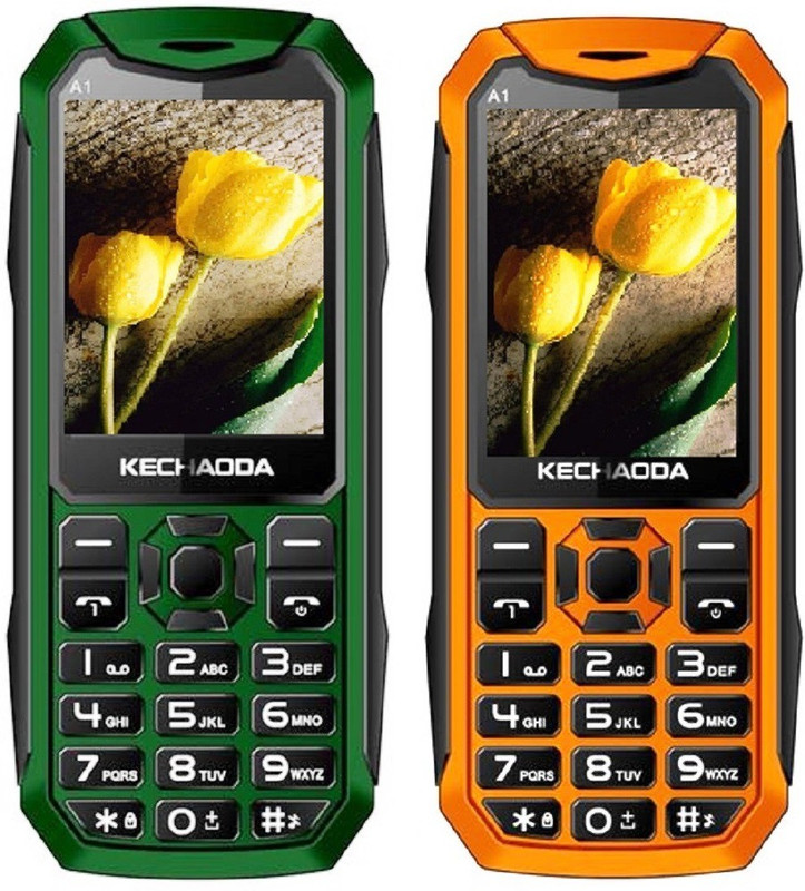 Kechaoda A1 Combo of Two Mobiles(Green, Orange)
