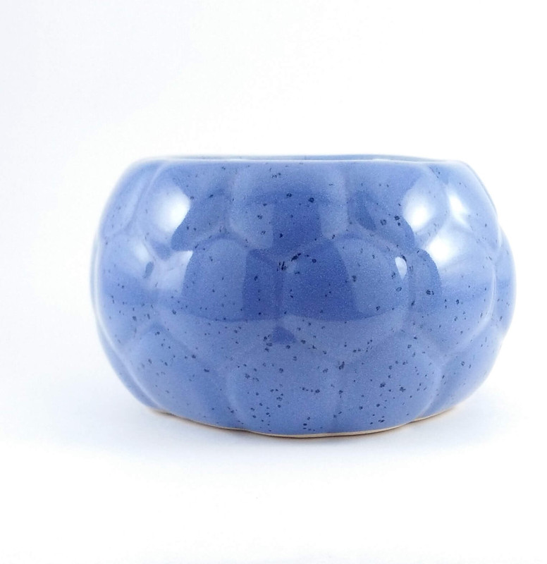 lasaki Football Small Sky Blue Ceramic Planter/Plant Pot/Pot Container/Flower Pot/Pot/Gamla/Gamle/Succulent Planter/Ceramic Handmade Pot Plant Container(Ceramic, External Height - 6.5 cm)