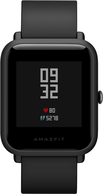 Huami Amazfit Bip Onyx Black Smartwatch(Black Strap Regular)