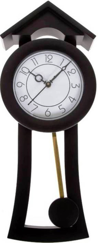 sathvik crafts Analog 52 cm X 20 cm Wall Clock(Black, With Glass)