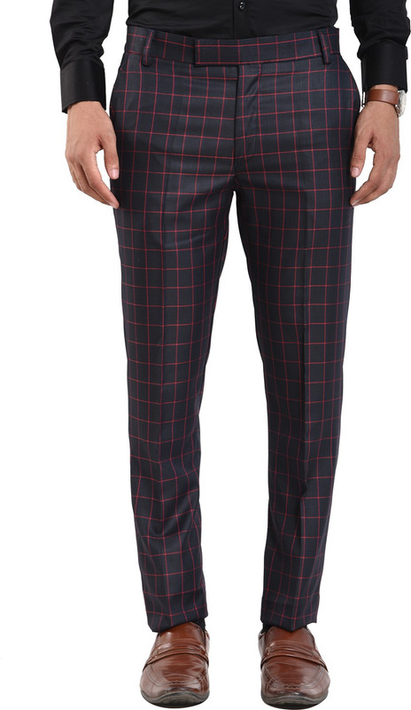 vandnam fabrics Slim Fit Men Black Trousers