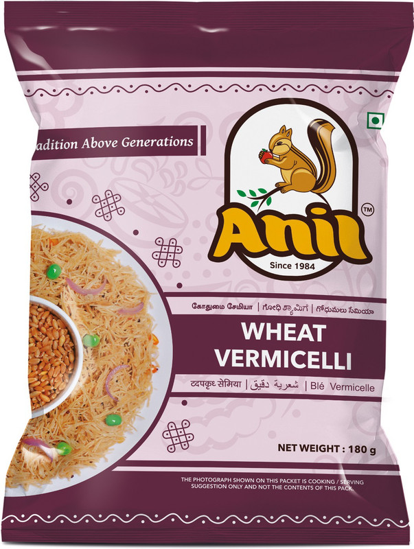 Anil Wheat (Pack of 10) Vermicelli 180 g(Plain)