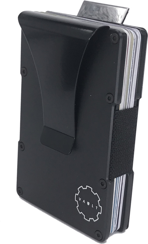 House Of Quirk Men Black Aluminium Card Holder(10 Card Slots) House Of Quirk Men Black Aluminium Card Holder(10 Card Slots)