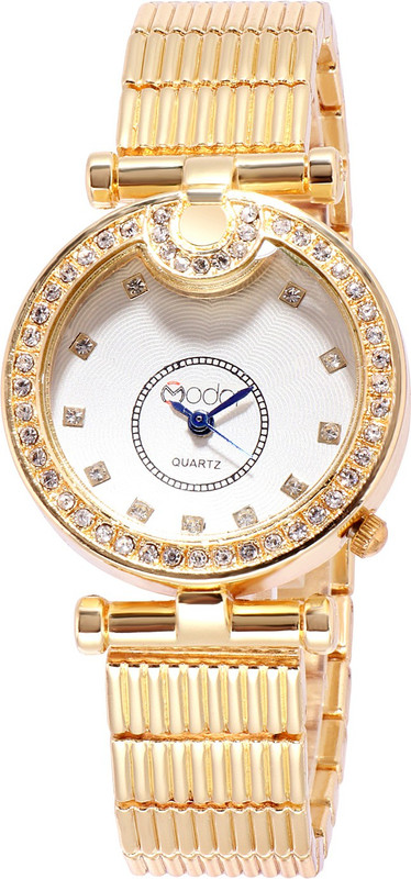modor Modern Classy Gold Formal / Casual / Party Wear Multi Purpose (2442) Analog Watch  - For Women