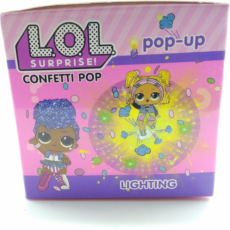 AncientKart L.O.L. Surprise! LIL Sisters New Series 3 Limited Edition Confetti Pop Up Egg with Lighting Dolls Figures(Multicolor)