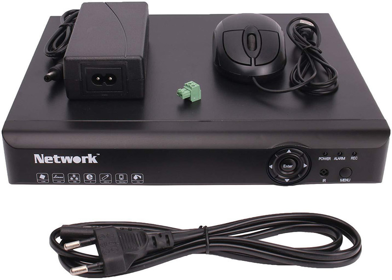 kathiriyas Network 8 Ch Full HD 1080N DVR NT21041080N with 1 Audio Input Support All 1/1.3/1.4/2/2.4 MP CCTV Cameras Camera Matte Box
