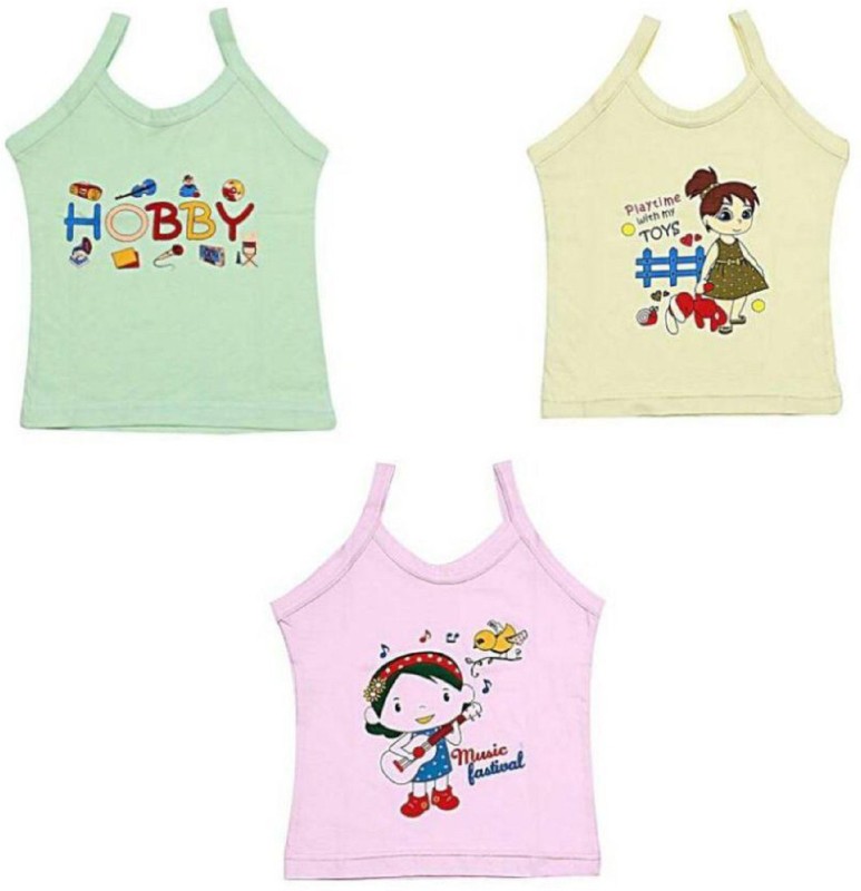 SIRTEX Camisole For Girls(Multicolor, Pack of 3)