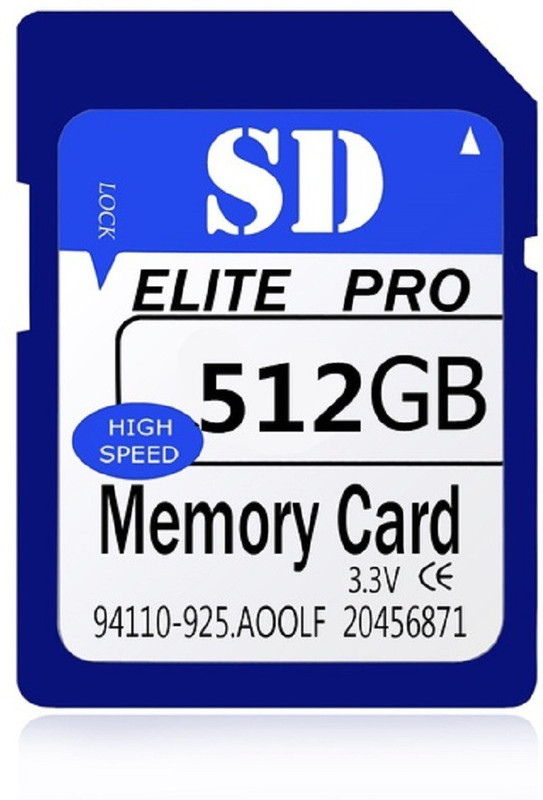 pamworld Memory Card 512 GB SD Card Class 10 90 MB/s Memory Card