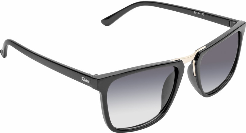 Redex Rectangular Sunglasses(Black)