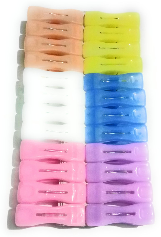 dannu 1 large plastic cloth clips(Set of 24, Multicolor)