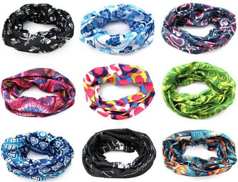jannat fashion Men & Women Printed Bandana(Pack of 9)