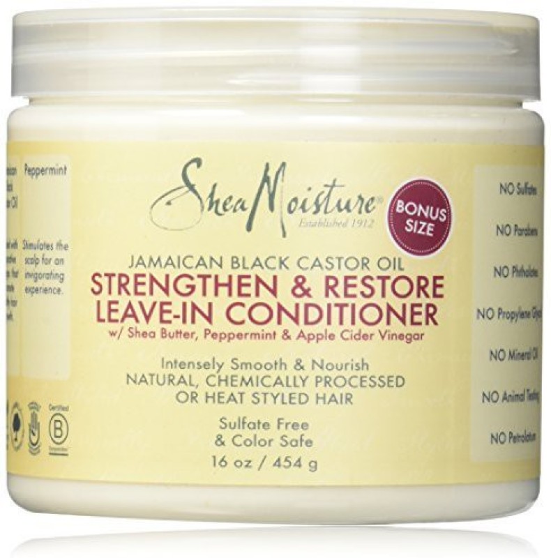 Shea Moisture Jamaican Black Castor Oil StrengthenGrow And Restore Leave-In Conditioner 16 Ounce(473.18 ml)