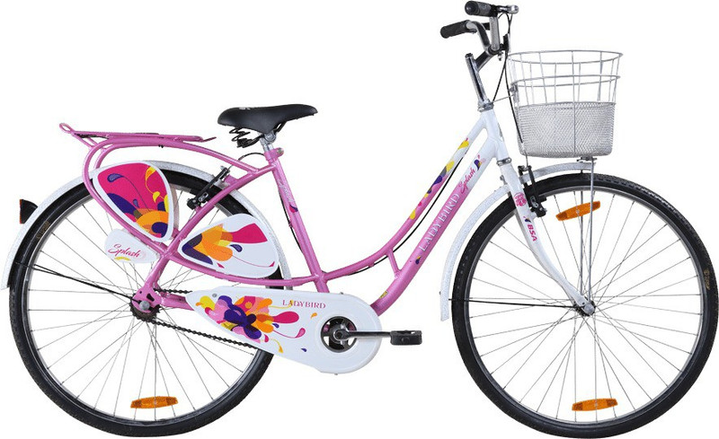 BSA LADYBIRD BLISS FX 26 T Girls Cycle/Womens Cycle  (Single Speed, White, Pink)
