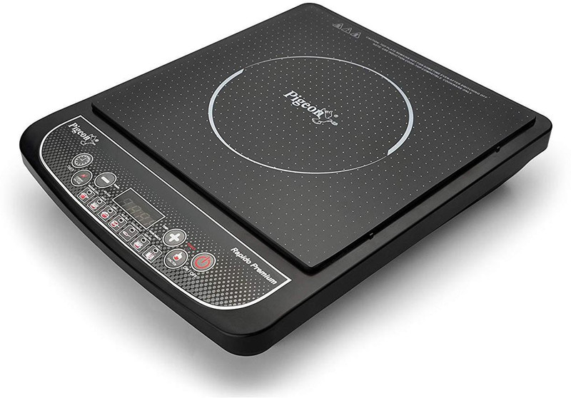 Pigeon Rapido Premium Induction Cooktop(Black, Push Button)