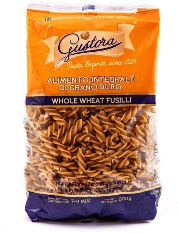 GUSTORA Whole Wheat Fusilli Fusilli Pasta(500 g)
