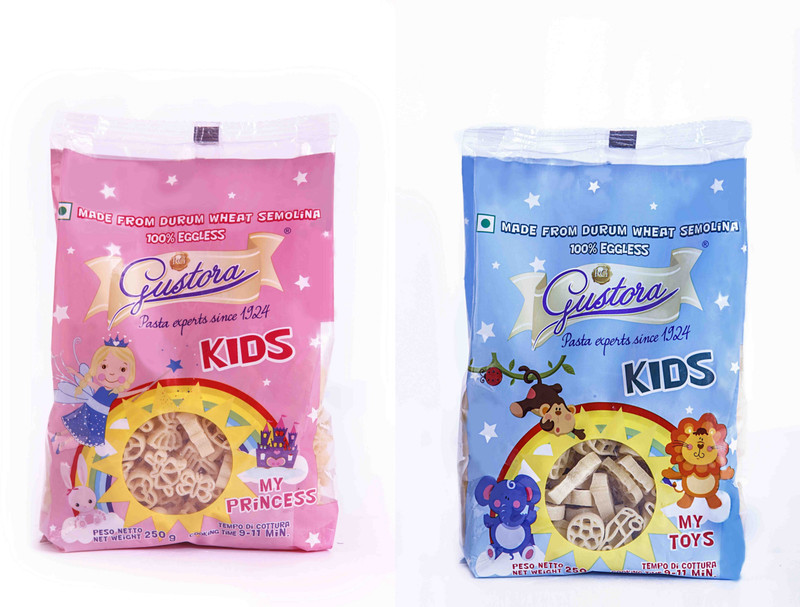 Gustora Kids Pasta Shell Pasta(Pack of 2, 500 g)