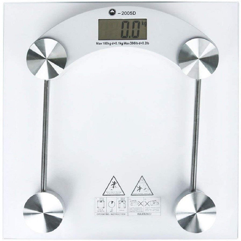Lemish Digital Body Weight scale Tempered Glass LCD Balance Scale for Teenager Children Adult Weighing Scale(Transparent)