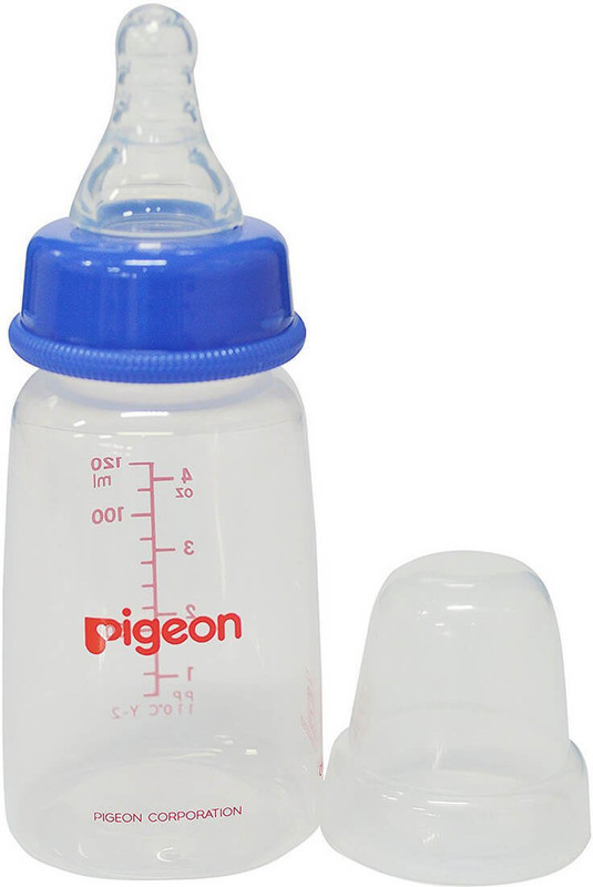 Pigeon Peristaltic Nursing Feeding Bottle Kpp 120 Ml (Blue) Nipple Small - 120 ml(Blue)