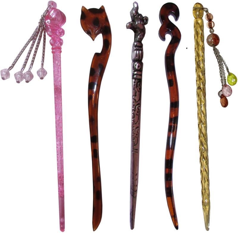 extol Combo of Multi Color Juda Sticks Bun Stick(Multicolor)