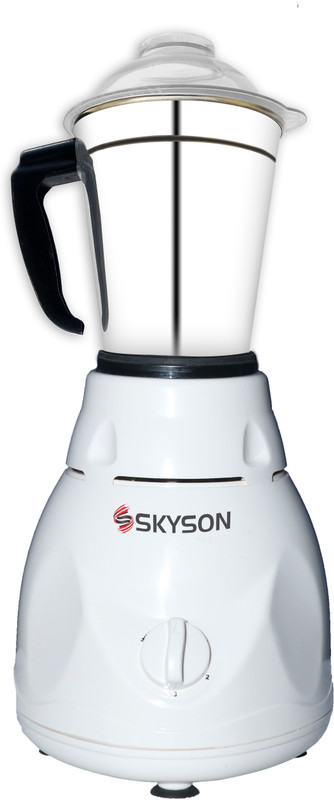 SKYSON 1 POWERFUL 550 W Mixer Grinder(White, 1 Jar)
