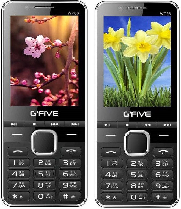 Gfive WP86 Combo of Two Mobiles(Champagne, Grey)