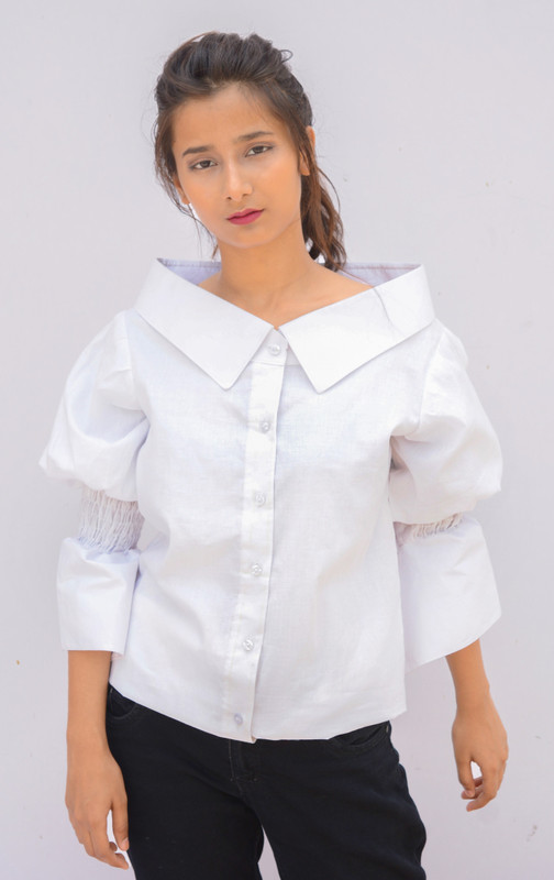 imposing Women Solid Casual White Shirt