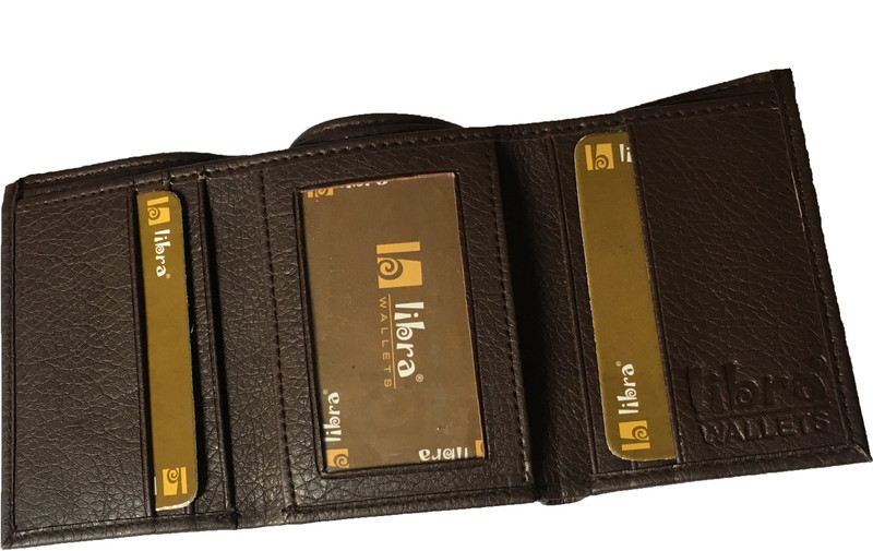 aamira Men Brown Artificial Leather Wallet(6 Card Slots)