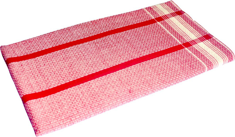 3stones Cotton 100 GSM Bath Towel(Red)