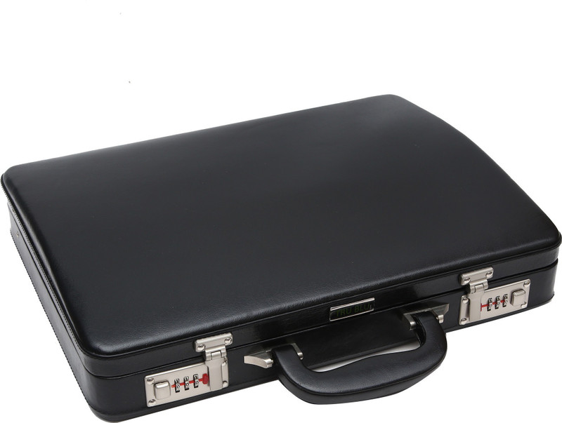 TRU BLU SKU 2025 Large Briefcase - For Men & Women(BLACK)