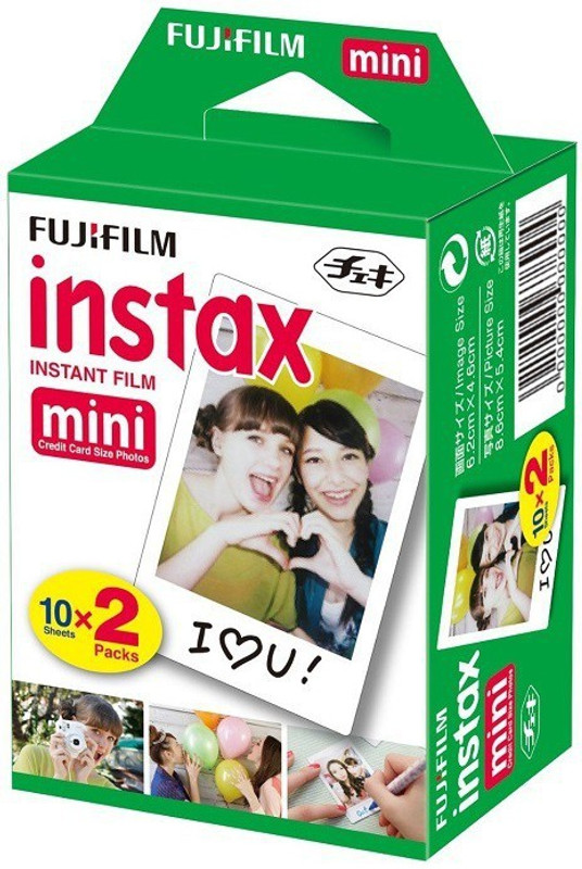 Fujifilm Instax Mini 20 Sheet Pack Film Roll(Yes 800 ISO Pack of 20)