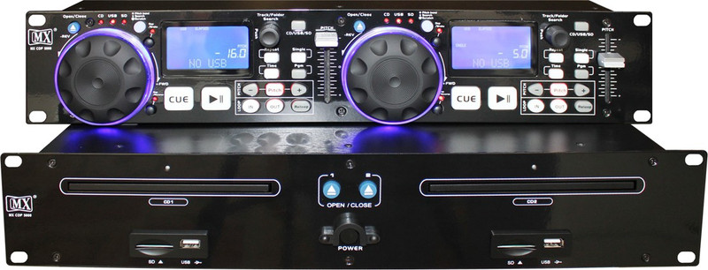 MX Professional Dual Media Player with playback from multiple sources like Audio CDs / MP3s and two USB ports CDP-5000 Wired DJ Controller