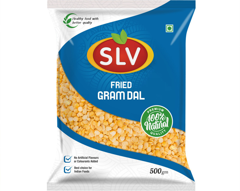 slv food products Yellow Fried Gram (Whole)(500 g)