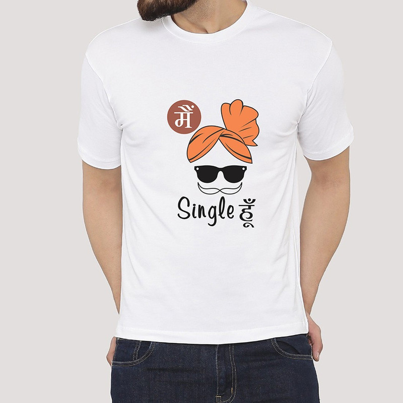 nico print Graphic Print Men Round Neck White T-Shirt