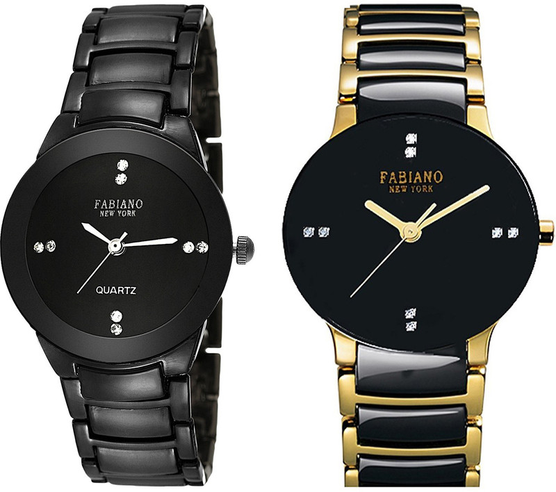 Fabiano New York FNY2031 Master piece black dial multicolor metal strap analog wrist Analog Watch - For Men