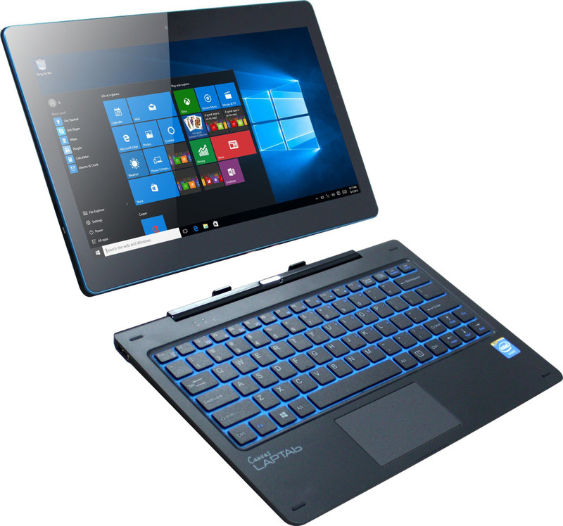 Micromax Canvas Laptap II(Wifi+3G) Atom Quad Core 4th Gen - (2 GB/32 GB EMMC Storage/Windows 10 Home) LT777 2 in 1 Laptop(11.6 inch, Black, 1.5 kg) image.