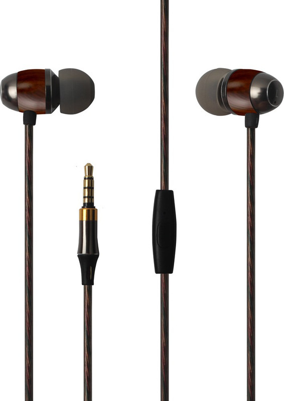 wisepower Super bass cable headphones Wired Headset with Mic(Silver, Black, In the Ear)