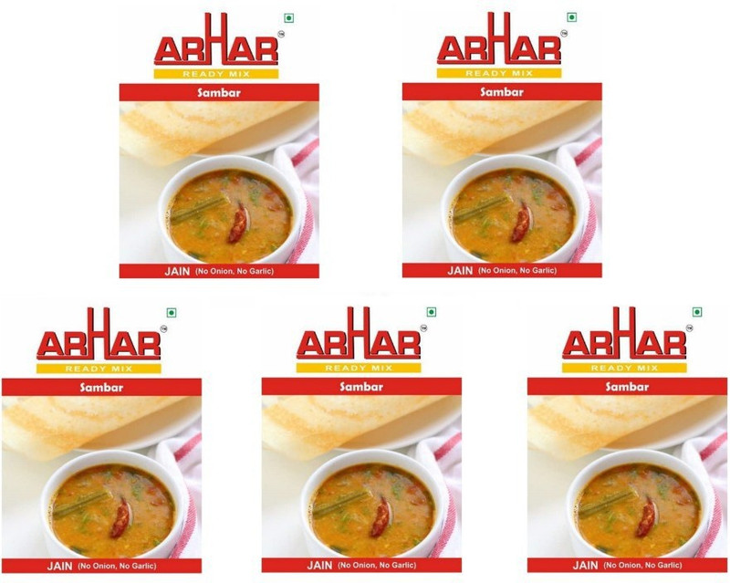 ARHAR READY MIX Sambar pack of 5 - 250 g(Pack of 5)