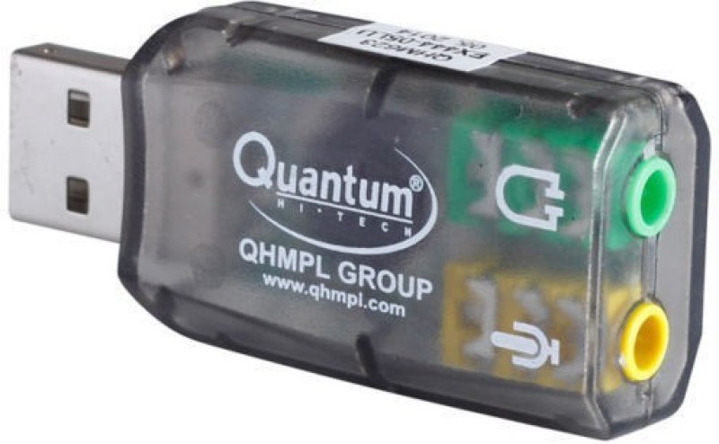 QHMPL QHM 623 3D SOUND Virtual 5.1 Stereo & Mic QHM623 Sound Card(Black)