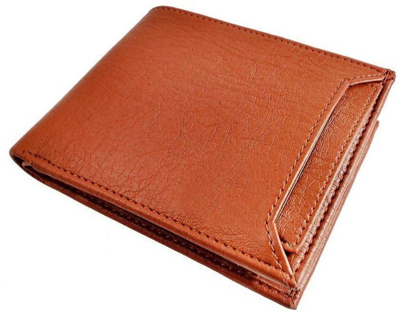 insta service Men Tan Artificial Leather Wallet(7 Card Slots)