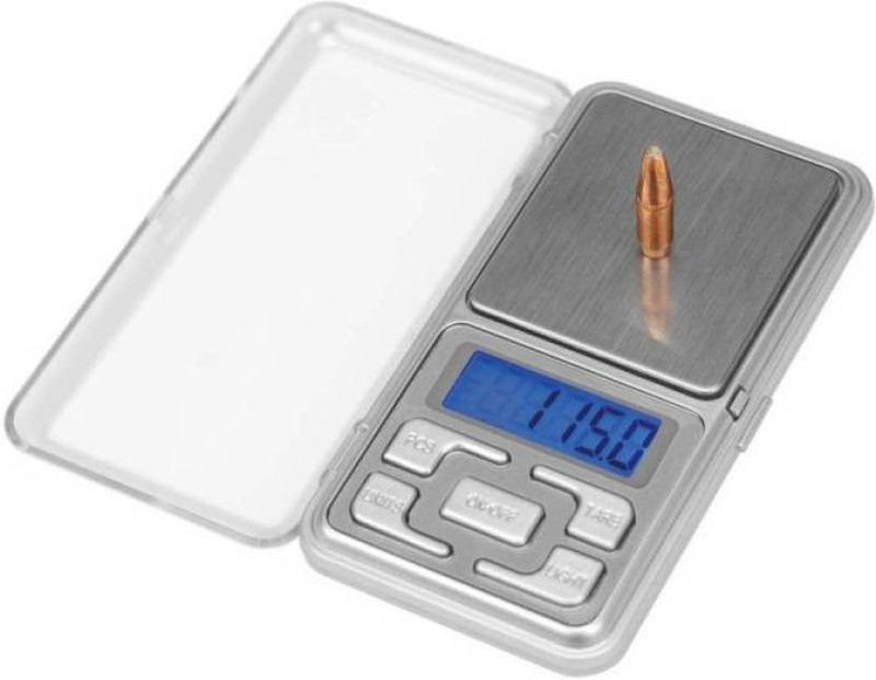 stockhawkers ZX2 Mini Portable Pocket Digital Electronic 0.01 g (10 mg) To 200 Grams For Measuring Jewellery (Silver) Weighing Scale(Silver)