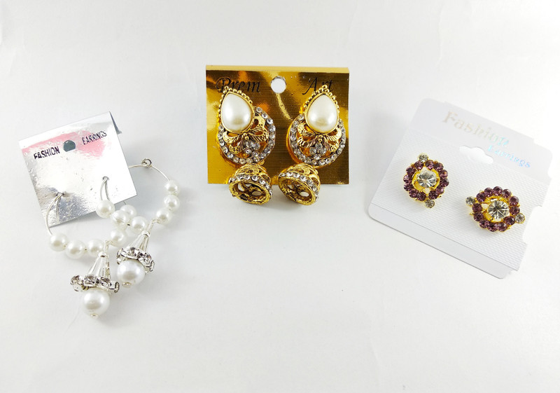 aster18 A18-DD1 Metal Stud Earring, Jhumki Earring, Earring Set